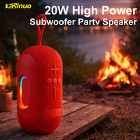 Altoparlante BT Portatile Kasinuo di Alta Qualità, Batteria 1500mAh, BT5.4, Diaframma Bass, Luce RGB, Radio FM per Uso Domestico e Esterno
