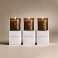 Boîte cadeau de luxe pour bougies avec inserts, emballage personnalisé en papier pour bougies en cire, flacon d'huile parfumée, type dossier, impression en relief