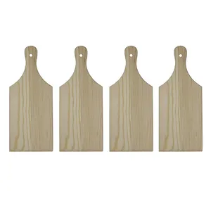 Plateaux en bois confortables, lot de 4 Mini planches à découper, pour artisanat et décoration, vente en gros