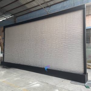 Rideau en maille en acier inoxydable de haute qualité, effet cascade |   Écran métallique décoratif d'intérieur à mailles personnalisables, tissage uni - Product Image 1