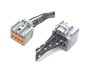 Connecteur Électrique Automobile 8 Broches Femelle en Cuivre 12V 2A pour Harnais de Lève-Vitre de Voiture 7282-3243-40 / 7283-3243-40