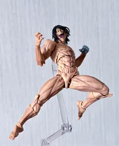 KAIYODO Revoltech Eren Jaeger PVC Anime Action Figure <span class=keywords><strong>Amazing</strong></span> Yamaguchi KO Model Koleksi Mainan Hadiah - Product Image 4