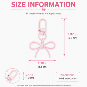 Porte-clés en métal émaillé personnalisé avec nœud, joli porte-clés en ruban, cadeau tendance pour femmes et filles, accessoires <span class=keywords><strong>de</strong></span> sac - Product Image 4