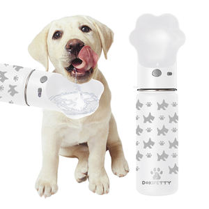 पोर्टेबल पालतू बोतल 14/22oz आउटडोर लीकप्रूफ स्टेनलेस स्टील डॉगी वॉटर डिस्पेंसर आउटडोर के लिए ट्रीट फूड कंटेनर के साथ - Product Image 1