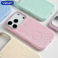 Coque Originale VAWI V-S01 en Silicone Liquide pour iPhone 17 16 15 14 Pro Max avec Anneau Magnétique