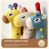 Juguete para Perros: Muñeco de Peluche de Poni de Cuello Largo con Sonido, Resistente a Mordeduras, Ecológico, para Juego Individual en Interiores/Exteriores