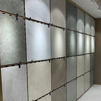 Hall d'exposition Quartz Pierre Marbre Mosaïque Tapis Sol Carrelage de Céramique Mur Échantillon Présentoir Rack Titulaire