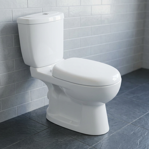 WC en céramique de haute qualité, deux pièces, à fixation murale, avec abattant à fermeture douce hydraulique, pour salle de bain - Product Image 2
