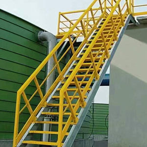 Escaliers de plate-forme d'échelle de cage d'échelle de piscine de FRP Résine insaturée et échelles d'étape de fibre de verre sans alcali - Product Image 5