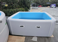 Kommerzieller, maßgeschneiderter, tragbarer Outdoor-Drop-Stitch-DWF-Kinder-Ozeanballpool, großer, isolierter, wasserdichter PVC-Aufblaspool für Erwachsene