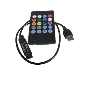 USB 20 Tecla Brillo Inteligente Dimmer 5V Usb Rgb Música Control <span class=keywords><strong>de</strong></span> <span class=keywords><strong>Sonido</strong></span> Luz Coche IR Control Remoto Led Luz Control Remoto - Product Image 4