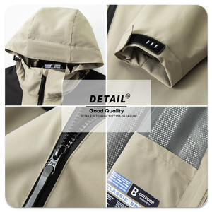 Customized Waterproof Windproof Winter <strong>Jacket</strong> for <strong>Men</strong> Women Stand Collar Zipper Closure for Hunting <strong>Traveling</strong> Solid - Product Image 3