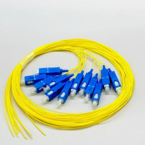 สายใยแก้วนำแสงชนิด SC UPC พร้อมหัวต่อ SM SX ความยาว 1.5 เมตร จำนวน 12 เส้น - Product Image 1