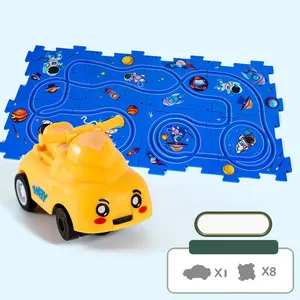 רכבת מכונית להרכיב חריץ צעצוע בניין פאזל מסלול רכב רכב צעצוע