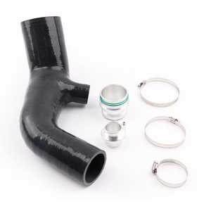 Tuyau d'admission en silicone haute performance Aosu Performance Turbo Boost pour N55 3.0T M135i (uniquement turbo hybride) ICP017-BK - Product Image 1