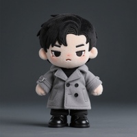 Peluche personnalisée style Chibi, personnage d'anime, jouet en peluche doux, poupée Kpop, figurine mignonne à collectionner pour enfants et fans