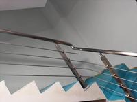 Système de balustrade en verre à fixation au sol, durable, résistant à la rouille, installation facile, poteau en acier inoxydable 304, garantie 1 an