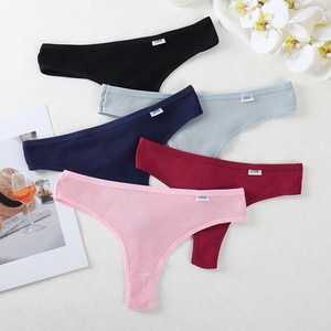Intimo Estivo all'Ingrosso di Alta Qualità in Cotone, Bellissimi Slip Sexy <span class=keywords><strong>da</strong></span> <span class=keywords><strong>Donna</strong></span>, <span class=keywords><strong>Perizoma</strong></span> Personalizzato - Product Image 1