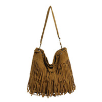 Sacs en gros directement de l'usine, sacs en daim pour femmes, sac à bandoulière minimaliste pour femmes, sac à franges de créateur