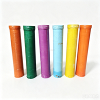 Tubes de mortier en fibre de verre, différentes couleurs en option, tubes de mortier pour feux d'artifice, mortier à 8 coups pour feux d'artifice