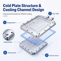 Plaque de refroidissement liquide personnalisée en aluminium pour serveur IA, GPU, CPU et électronique de puissance