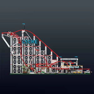 Mould <span class=keywords><strong>King</strong></span> 11014 Mould <span class=keywords><strong>King</strong></span> <span class=keywords><strong>Land</strong></span> Roller Coaster MOC, Bloques de Construcción de Ladrillos, Modelo de Competición Dinámica - Product Image 2