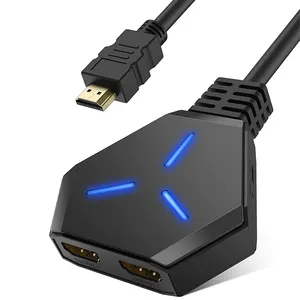 Neues Design HDTB Splitter 1 in 2 Out HDTB Splitter 1 zu 2 Verstärker für Full HD HDTB 2.0 1080P/ 3D/ 4K für Xbox PS4 PS3 HDTV