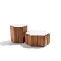 Table basse nordique en teck anti-corrosion pour hôtel, jardin, cour, balcon, villa, résistante à l'eau et au soleil, mobilier d'extérieur