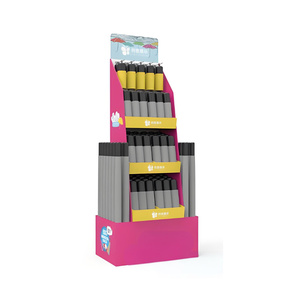 Estante de exhibición de cartón de papel corrugado plegable minorista de supermercado para uso de tienda y promoción - Product Image 2