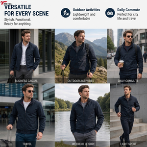 Chaqueta Bomber TIMETEX para Hombre, Cortavientos, Estilo Béisbol, Casual, para Primavera y Otoño, Chaqueta <span class=keywords><strong>de</strong></span> Negocios, Venta al Por Mayor, Lista para Enviar - Product Image 2