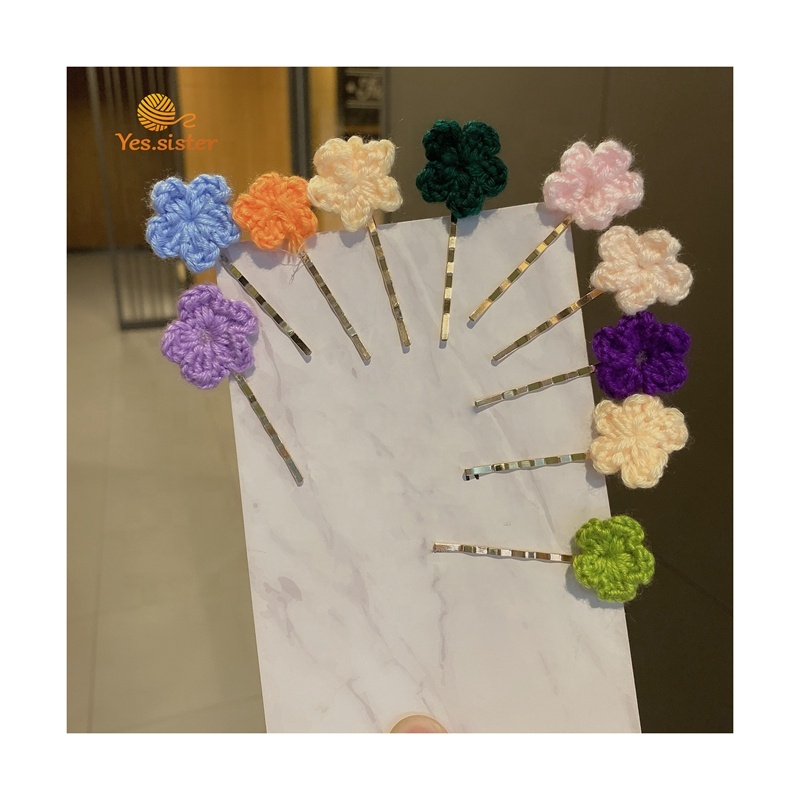 Высококачественная цветная заколка для волос на весну, милые заколки для волос «сделай сам» с цветами на заказ