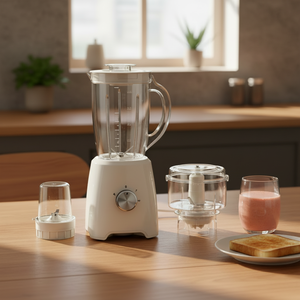 Mini mixeur électrique portable pour la maison, 2 en 1, 250 W, capacité de 1,4 L, mixeur multifonctionnel pour fruits, <span class=keywords><strong>hachoir</strong></span> à <span class=keywords><strong>viande</strong></span> - Product Image 2