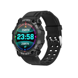 Fd68 relógio inteligente tela colorida fd68, smartwatch com rastreador de fitness, monitor de frequência cardíaca fd68