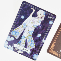 Cartes de jeu holographiques personnalisées, usine OEM, vente en gros, services d'impression de cartes de jeu de société anime pour collectionneurs