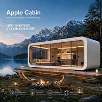 Prix direct usine : Module de bureau intelligent, Maison capsule, Bureau mobile pour jardin et domicile, Maison modulaire préfabriquée, Conception mobile, Cabine Apple