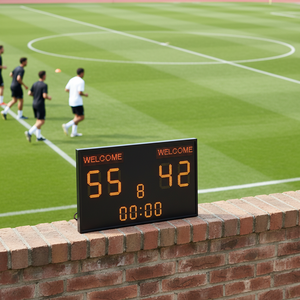 Tableau d'affichage LED étanche pour scores de football <span class=keywords><strong>avec</strong></span> 7 segments et nom d'équipe électronique, tableau de scores numérique LED extérieur pour les matchs sportifs - Product Image 6
