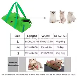 Bolsa de Transporte para Gatos Antirriscos e Antimordidas, Multifuncional, Dobrável, de Mão, Multicolorida, para Hospital Veterinário e Injeções - Product Image 2
