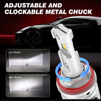 Ampoule de phare LED OEM super brillante H7 10000LM avec support adaptateur Audi-H7 pour remplacer les phares halogènes Audi A3 A4L A6L H7