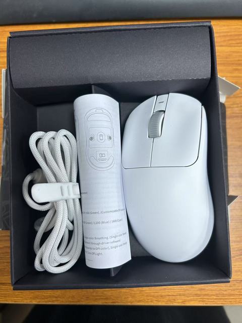 AJ199 MAX Dual Mode Mouse Lightweight 26000DPI RGB Backlit Mechanical Human Engineering Wireless Interface with Metal Feature