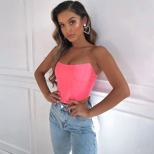 Top Ajustado de <span class=keywords><strong>Mujer</strong></span> con Escote Abierto, Estilo Sexy, Espalda Descubierta, Ombligo Descubierto, Cuello Redondo - Product Image 6
