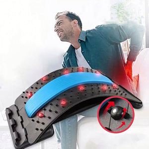 Outdoor Lumbar Traction Device <b>Back</b> Stretcher for Fitness Muscle Pain Relief and Spinal Support - Product Image 2