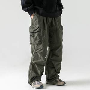 Pantalon de randonnée décontracté pour homme, respirant, écologique, ample, à jambes larges, avec cordon de serrage à la taille et plusieurs poches - Product Image 2