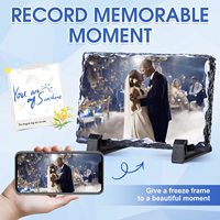 Plaques de sublimation en ardoise vierges 4 x 6 en vrac, plaques photo en pierre pour mariage, bricolage, décoration de bureau, souvenir