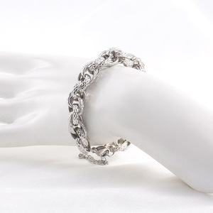 Pulsera de Cadena Geométrica de Acero Inoxidable para Hombre, Estilo Hip Hop, Joyería de Regalo - Product Image 1