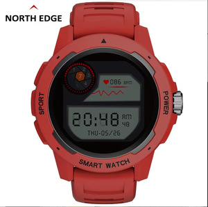 NORTH EDGE Mars 2 dos homens relógio inteligente freqüência cardíaca pressão arterial oxigênio no sangue Monitor Full Touch Screen Outdoor Sports Watch - Product Image 5