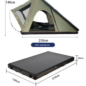 Tente de toit automatique triangulaire en aluminium pour SUV - Imperméable quatre saisons 3000 mm Double couche - Product Image 3