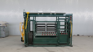Équipement d'élevage Bétail Squeeze Chute Premium Automatique Vet Crush Avec Menton Support - Product Image 3