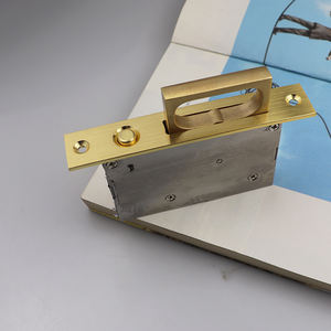 पॉकेट डोर मैट ब्लैक स्टेनलेस स्टील 304 नाई दरवाजा हैंडल स्लाइडिंग बार्न दरवाजा हार्डवेयर - Product Image 5