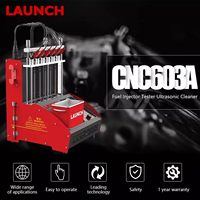 Nettoyeur et testeur d'injecteurs de carburant à ultrasons LAUNCH CNC-603C, machine de nettoyage des systèmes d'injection de carburant automobile 6 cylindres