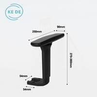 Chaise de bureau ergonomique de haute qualité avec accoudoirs 3D réglables en nylon et plastique pour usage domestique ou professionnel
